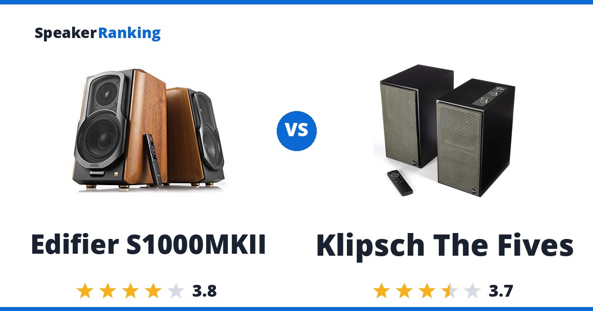 Edifier S1000MKII vs Klipsch The Fives