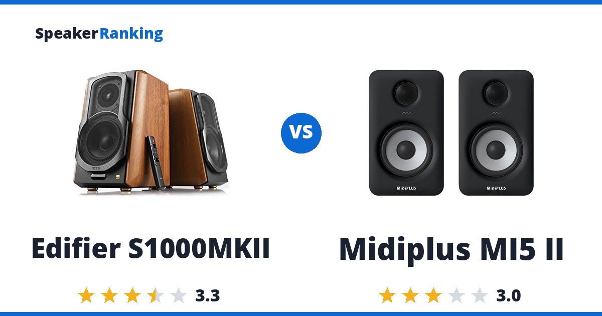 Edifier S1000MKII vs Midiplus MI5 II