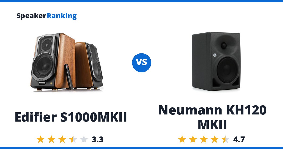 Edifier S1000MKII vs Neumann KH120 MKII