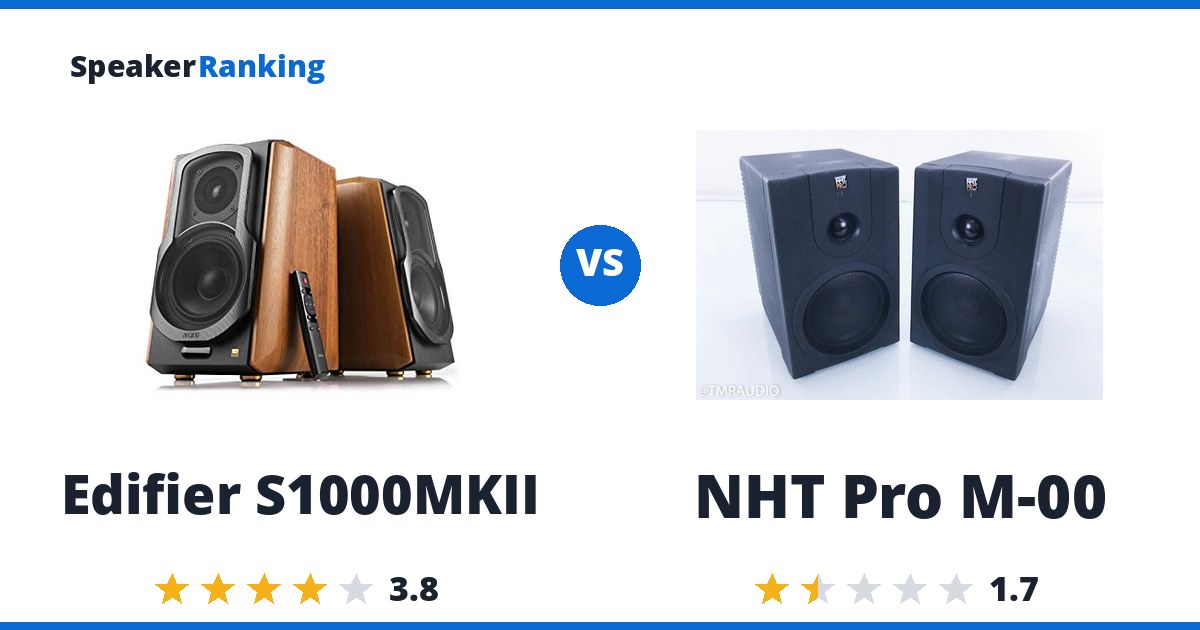 Edifier S1000MKII vs NHT Pro M-00
