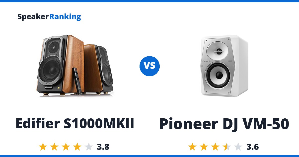 Edifier S1000MKII vs Pioneer DJ VM-50