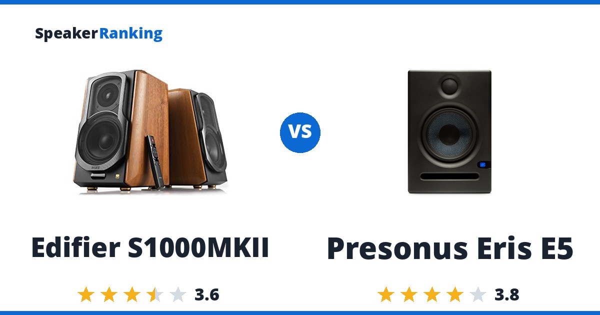 Edifier S1000MKII vs Presonus Eris E5