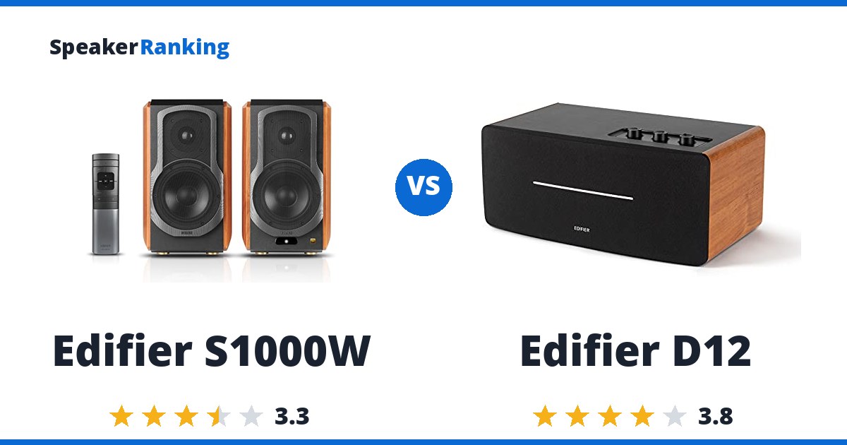 Edifier S1000W vs Edifier D12