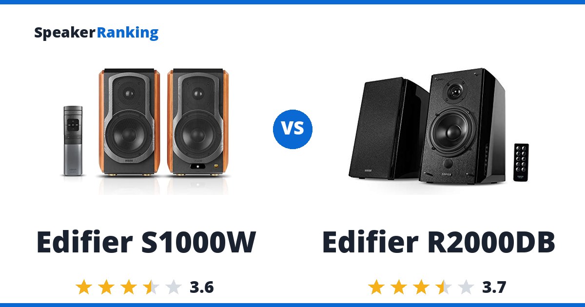 Edifier S1000W vs Edifier R2000DB