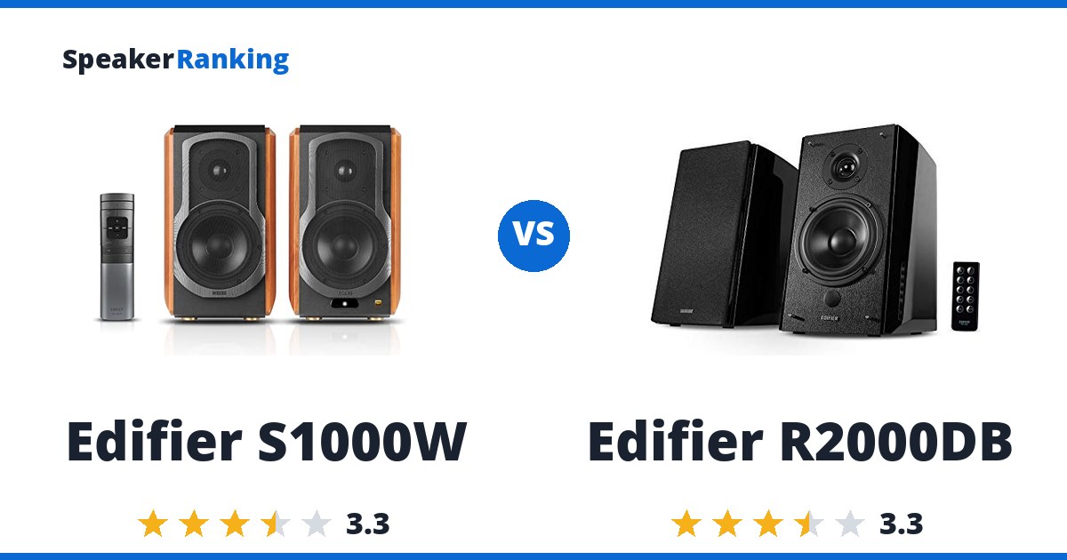 Edifier S1000W vs Edifier R2000DB