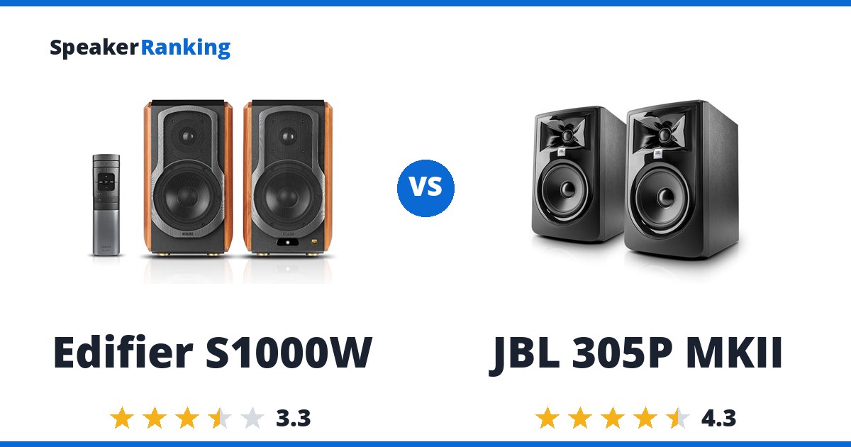 Edifier S1000W vs JBL 305P MKII