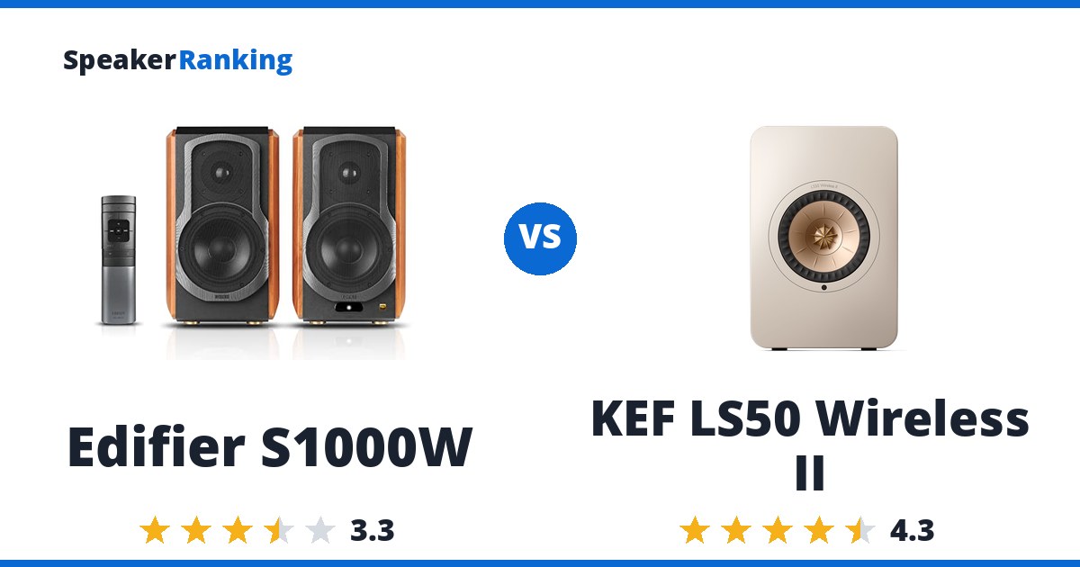 Edifier S1000W vs KEF LS50 Wireless II