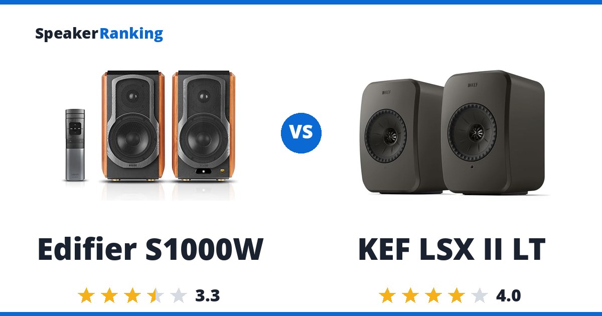 Edifier S1000W vs KEF LSX II LT