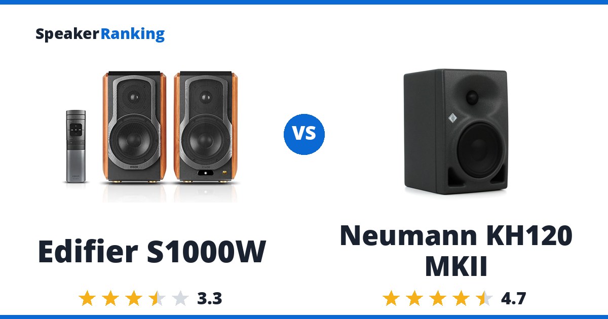 Edifier S1000W vs Neumann KH120 MKII