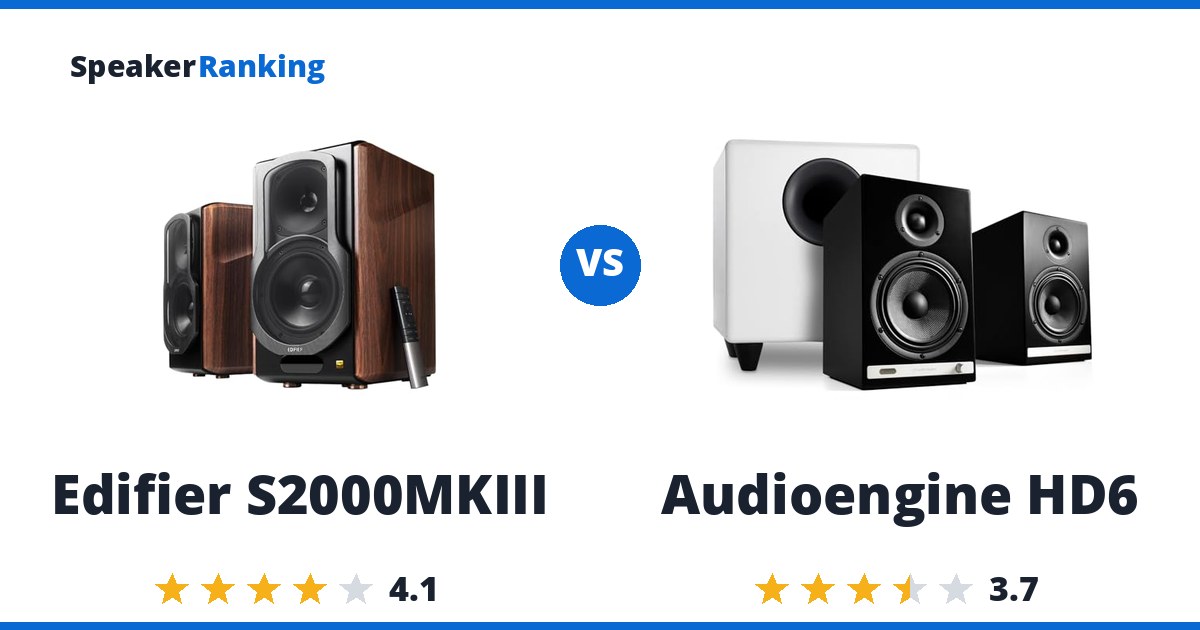 Edifier S2000MKIII vs Audioengine HD6