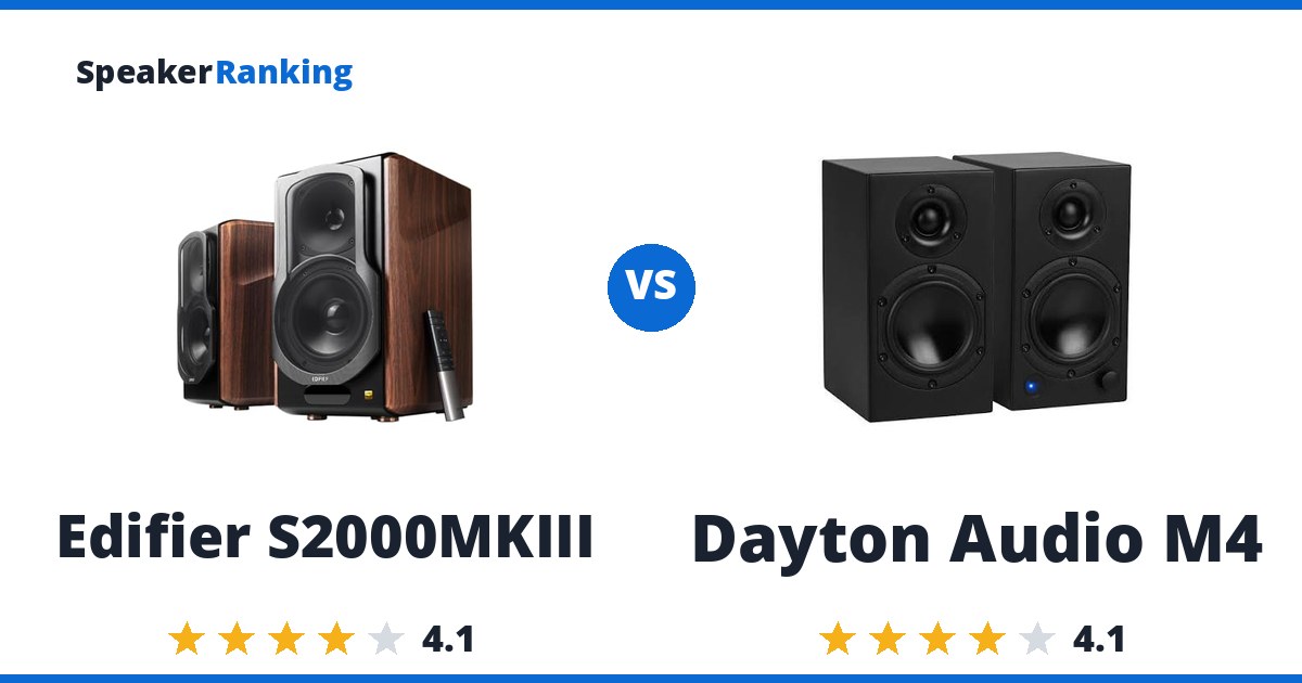 Edifier S2000MKIII vs Dayton Audio M4