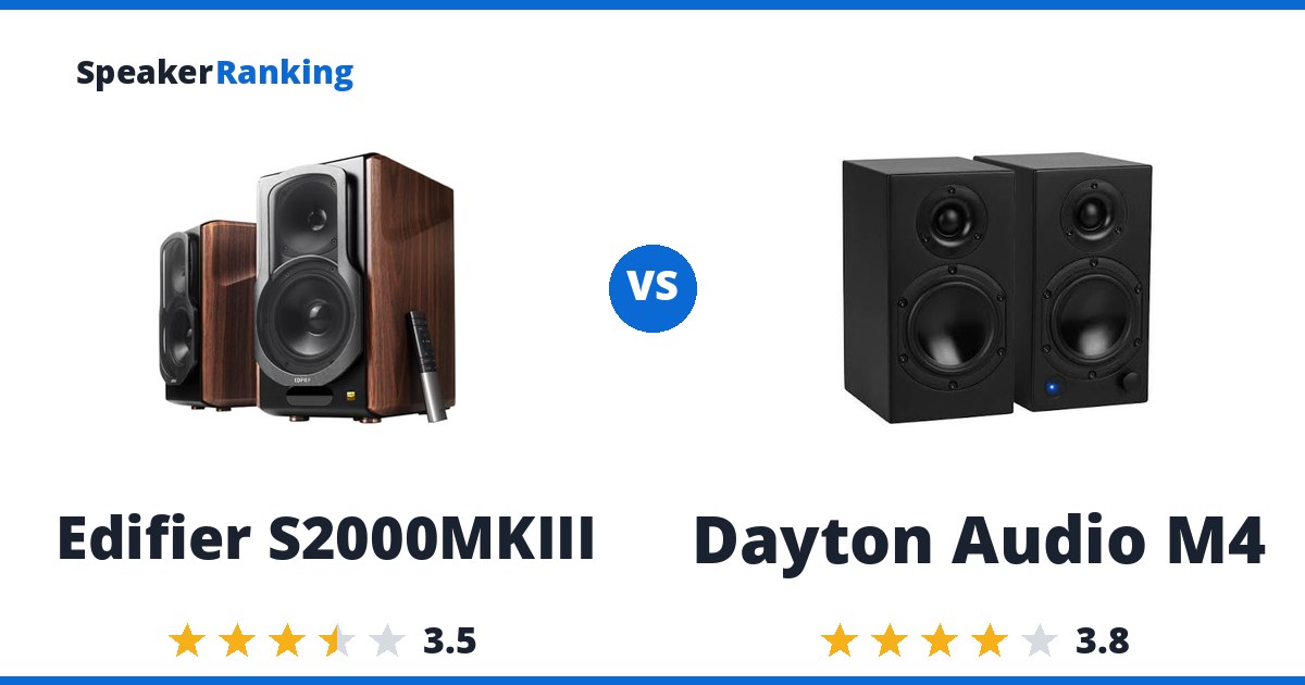 Edifier S2000MKIII vs Dayton Audio M4