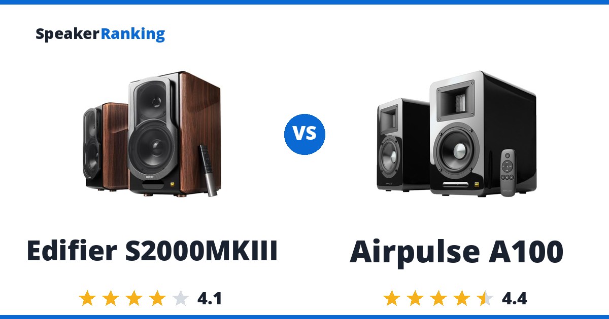 Edifier S2000MKIII vs Airpulse A100