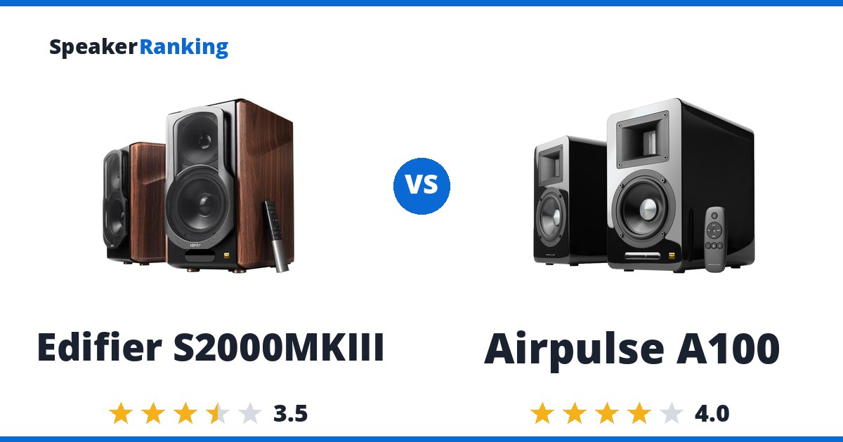 Edifier S2000MKIII vs Airpulse A100