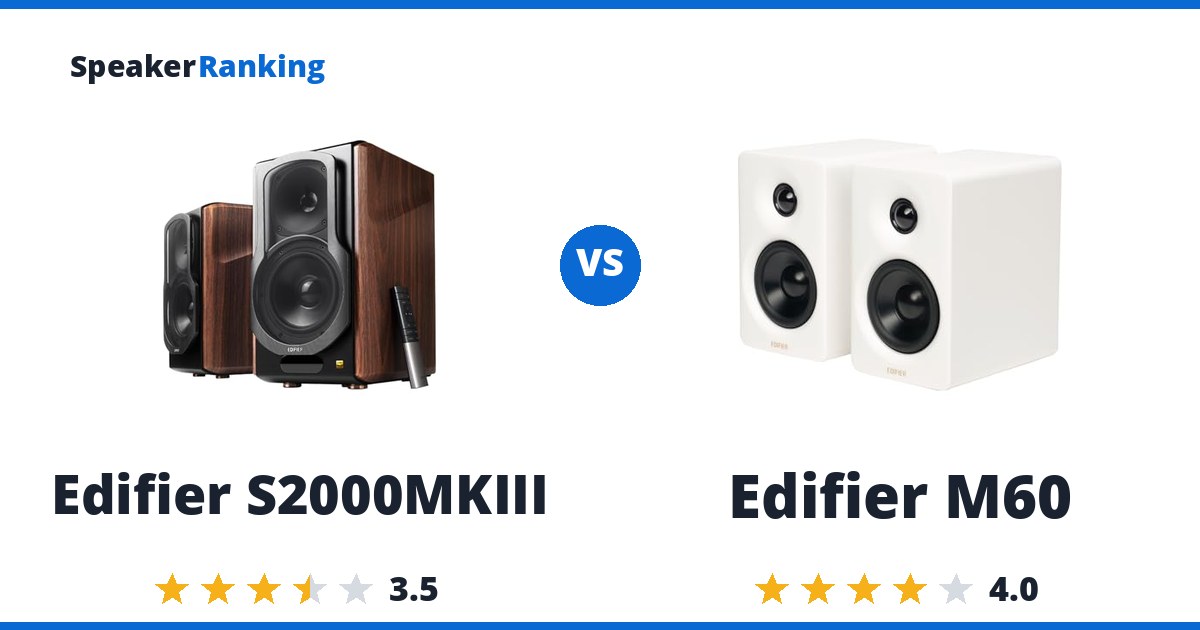 Edifier S2000MKIII vs Edifier M60