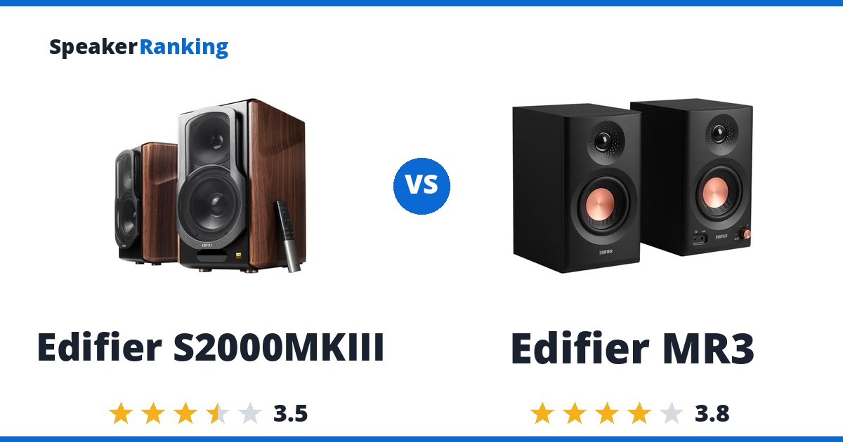 Edifier S2000MKIII vs Edifier MR3
