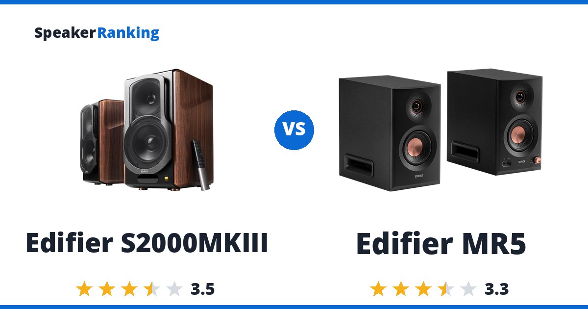 Edifier S2000MKIII vs Edifier MR5