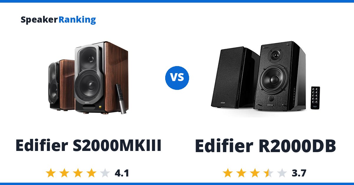 Edifier S2000MKIII vs Edifier R2000DB