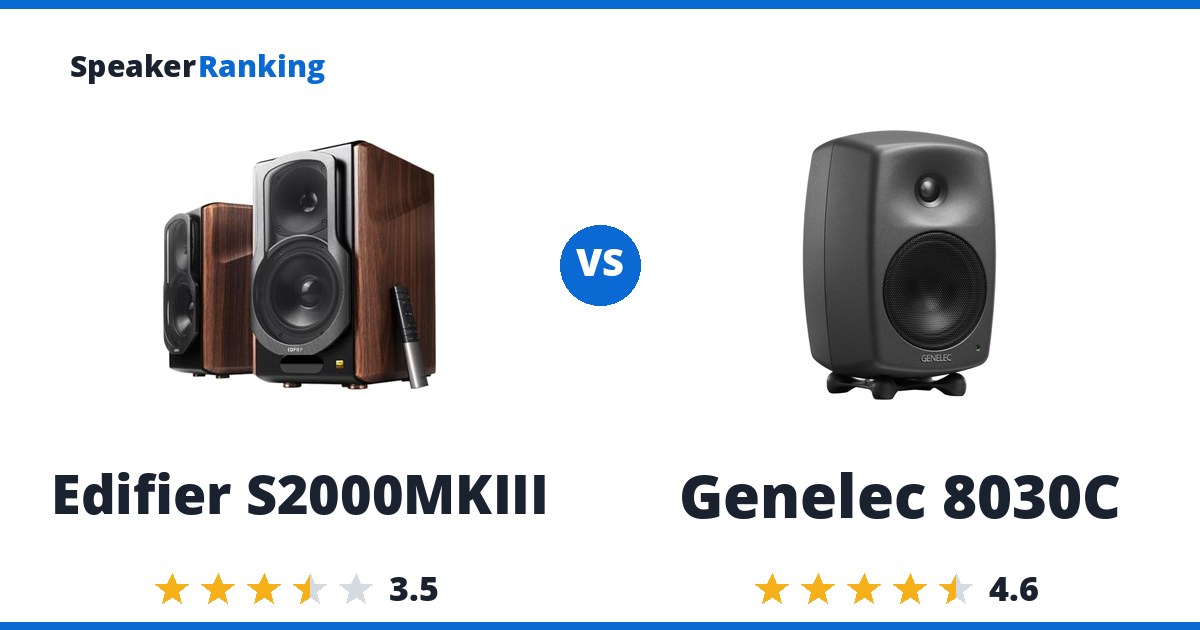 Edifier S2000MKIII vs Genelec 8030C
