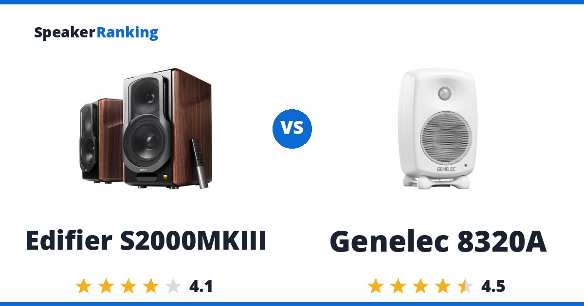 Edifier S2000MKIII vs Genelec 8320A