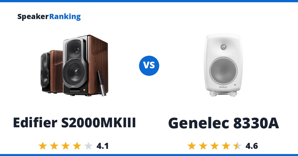 Edifier S2000MKIII vs Genelec 8330A