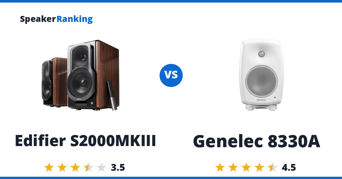 Edifier S2000MKIII vs Genelec 8330A