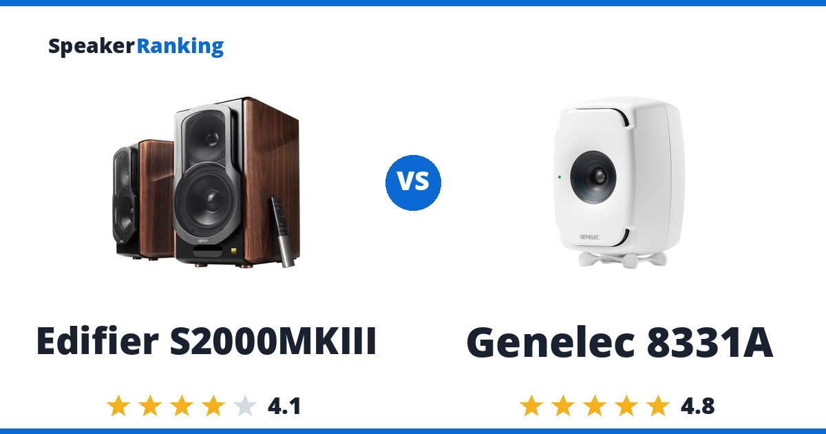 Edifier S2000MKIII vs Genelec 8331A