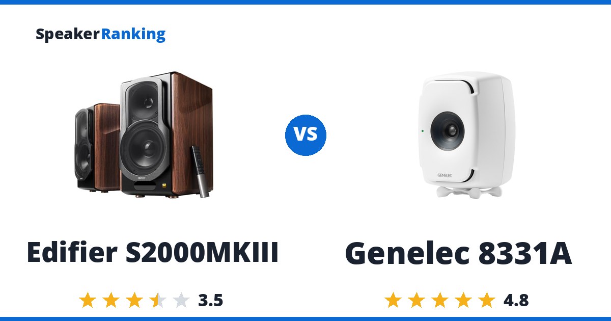 Edifier S2000MKIII vs Genelec 8331A