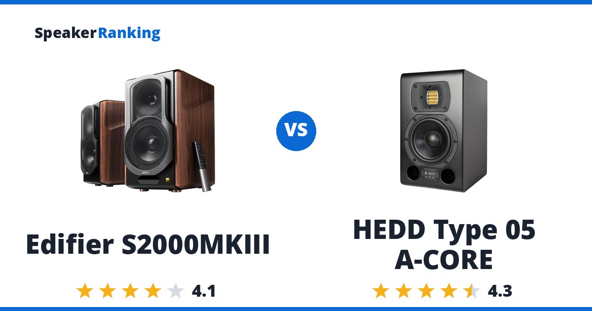 Edifier S2000MKIII vs HEDD Type 05 A-CORE