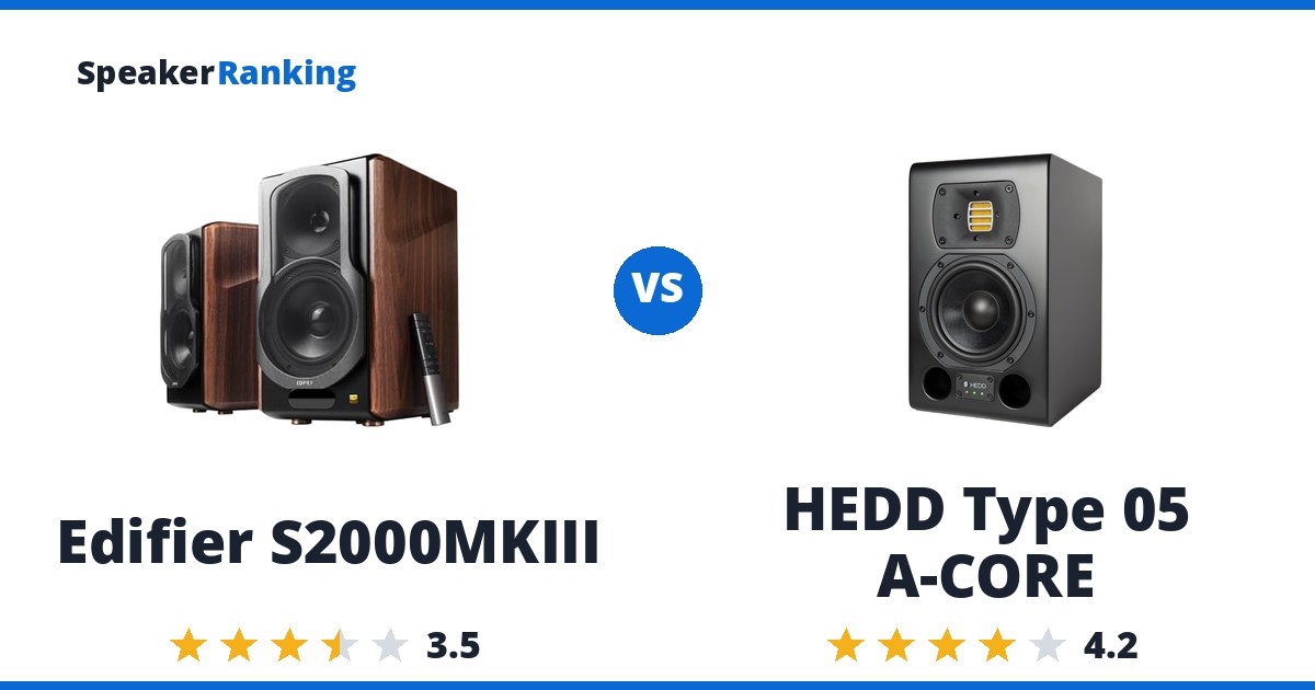 Edifier S2000MKIII vs HEDD Type 05 A-CORE