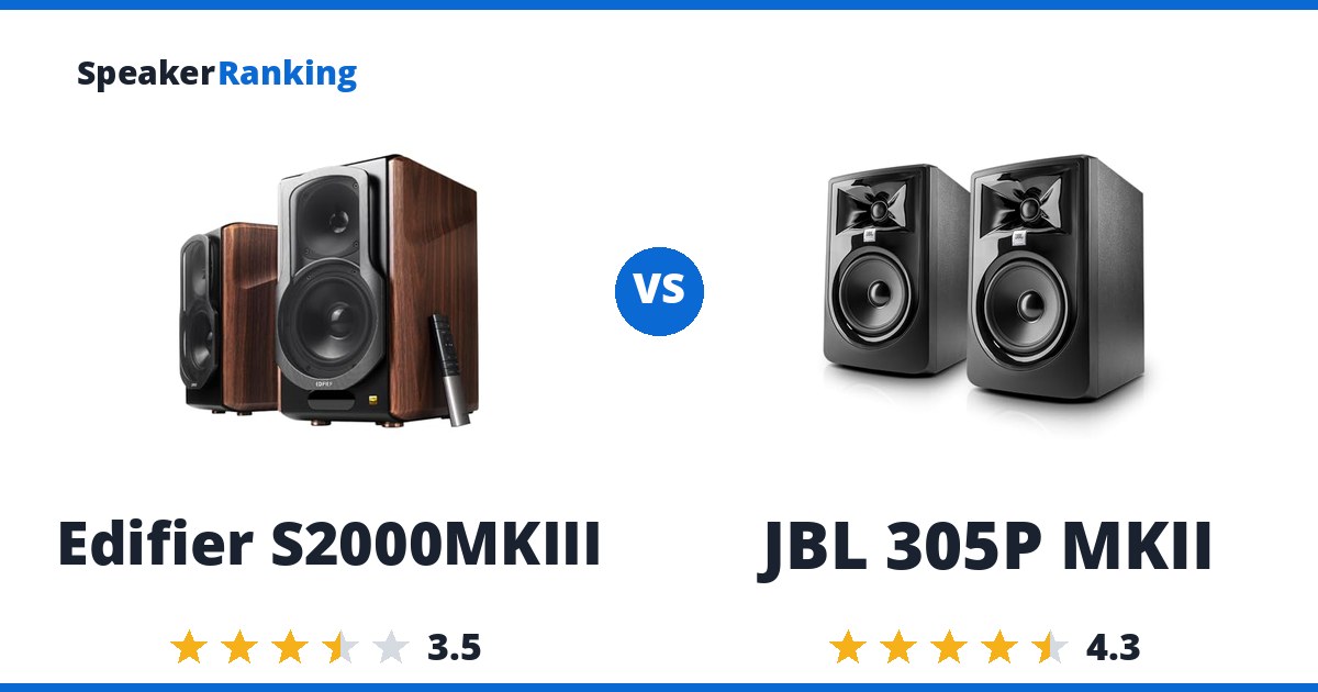 Edifier S2000MKIII vs JBL 305P MKII