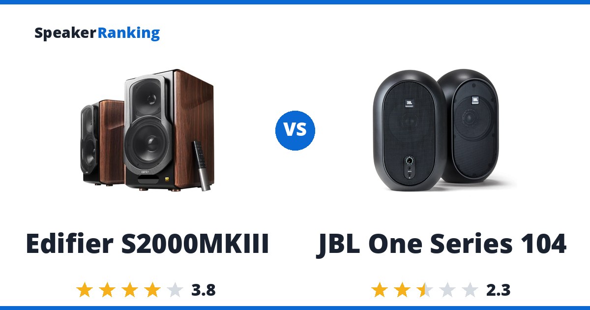 Edifier S2000MKIII vs JBL One Series 104