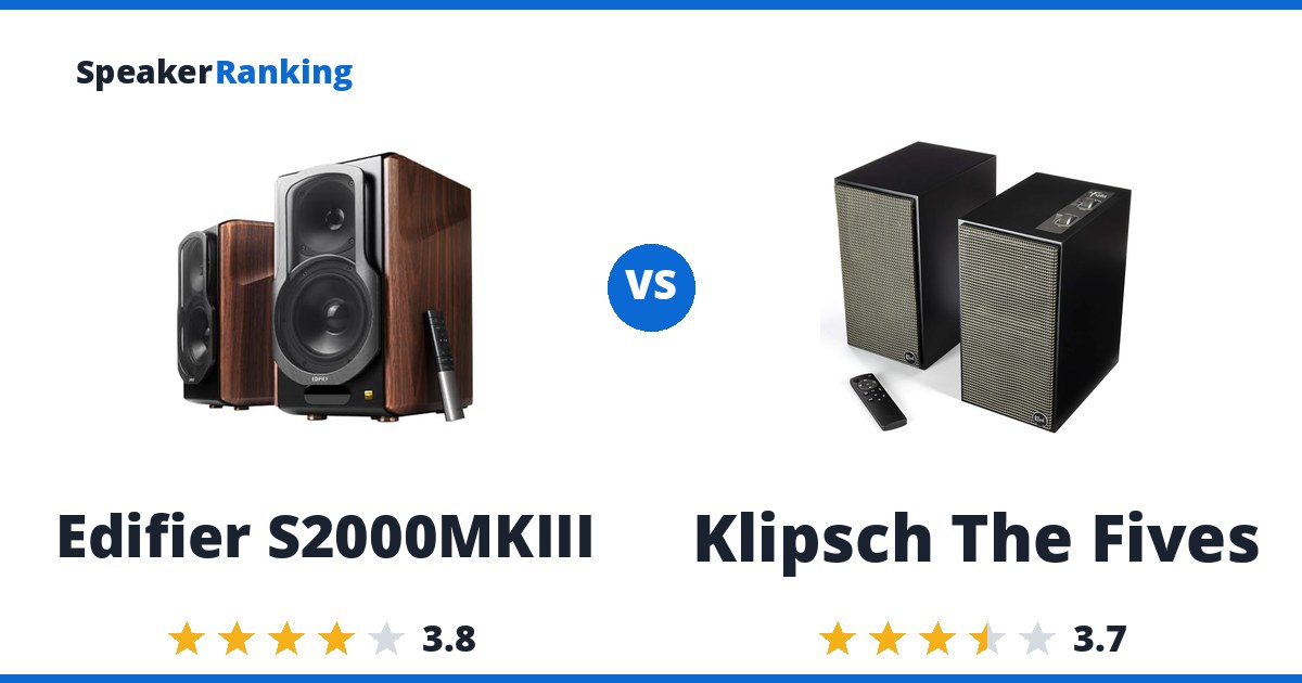 Edifier S2000MKIII vs Klipsch The Fives