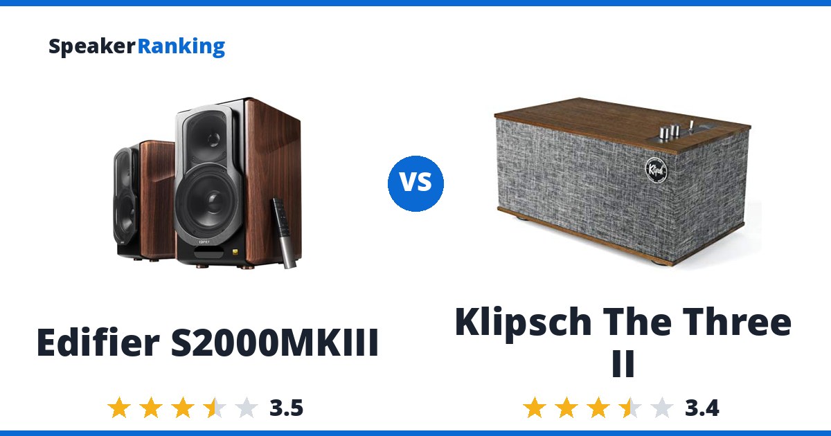 Edifier S2000MKIII vs Klipsch The Three II
