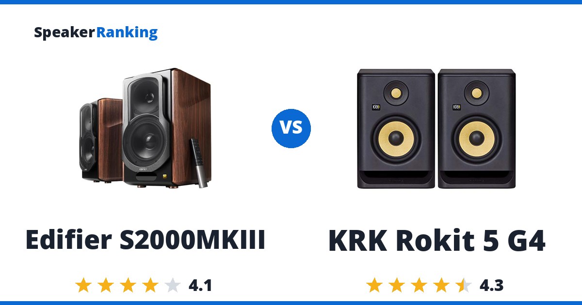 Edifier S2000MKIII vs KRK Rokit 5 G4