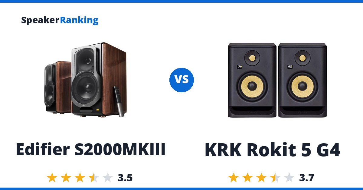 Edifier S2000MKIII vs KRK Rokit 5 G4