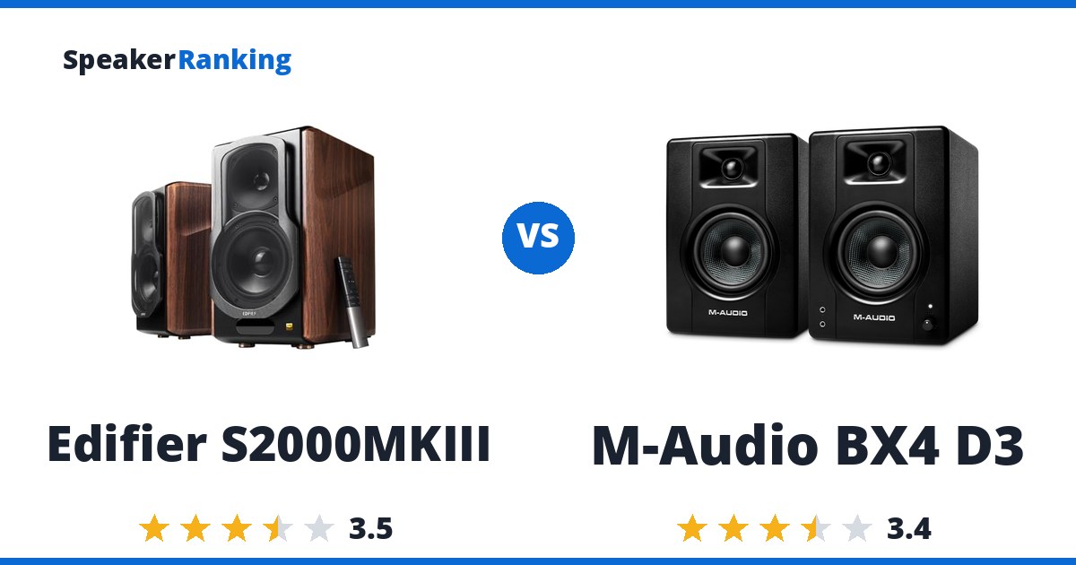 Edifier S2000MKIII vs M-Audio BX4 D3
