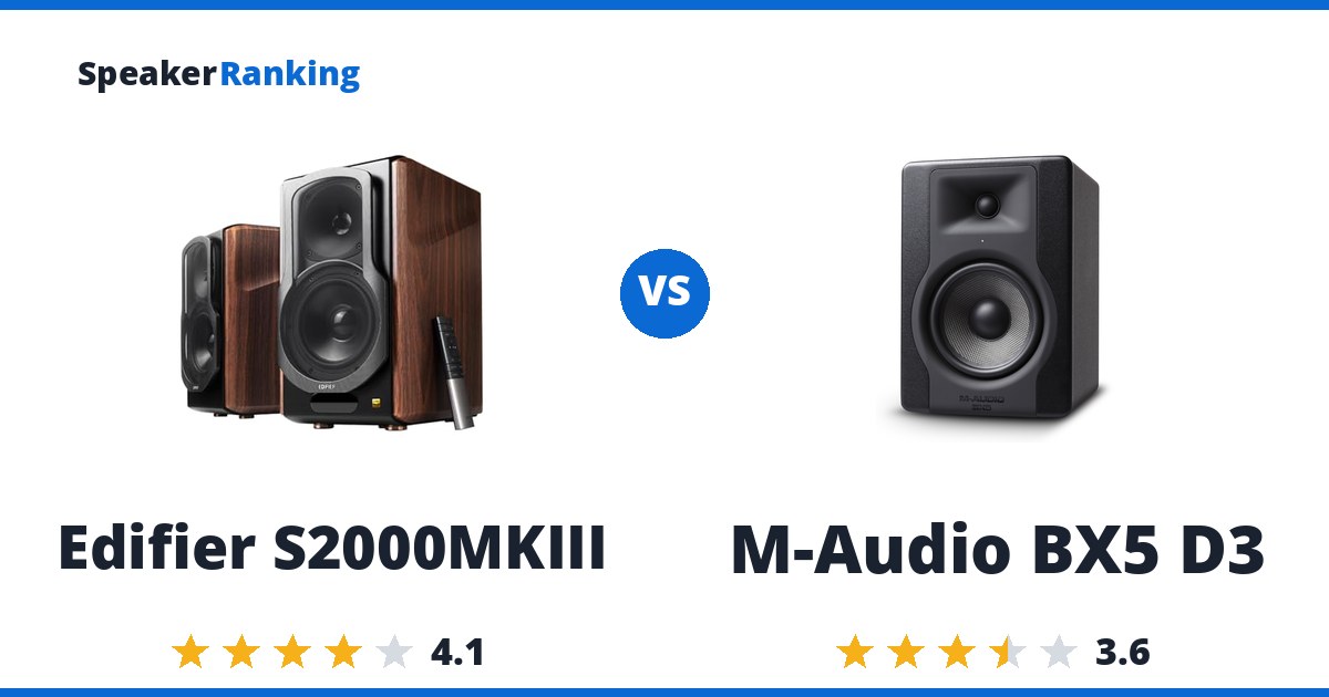 Edifier S2000MKIII vs M-Audio BX5 D3