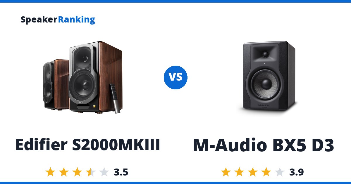 Edifier S2000MKIII vs M-Audio BX5 D3