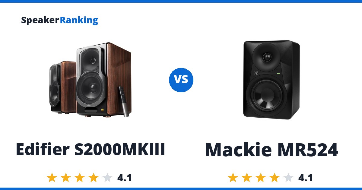 Edifier S2000MKIII vs Mackie MR524