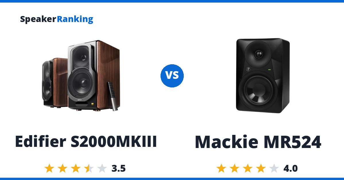 Edifier S2000MKIII vs Mackie MR524