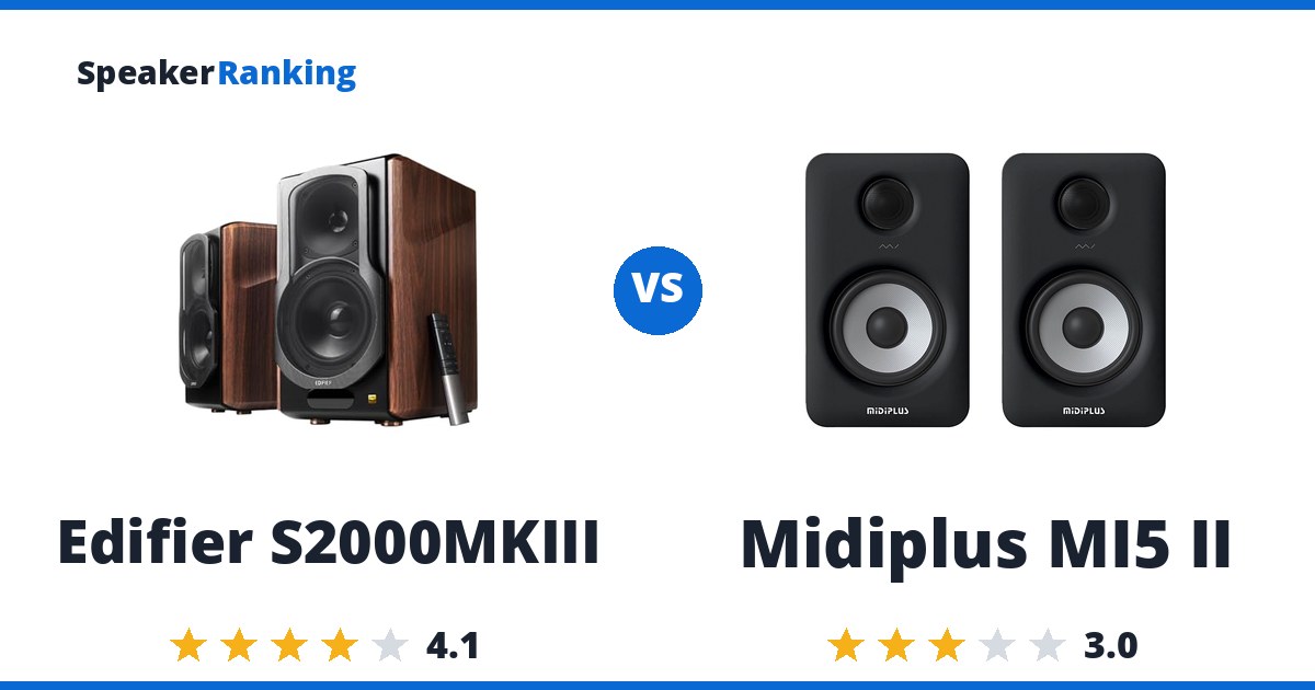 Edifier S2000MKIII vs Midiplus MI5 II