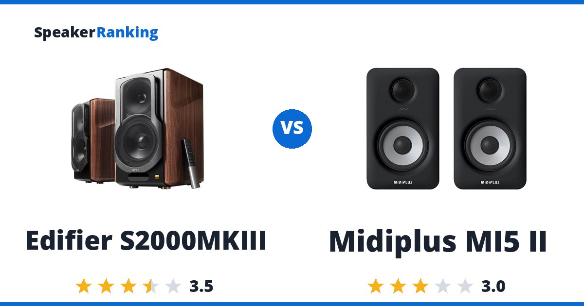 Edifier S2000MKIII vs Midiplus MI5 II