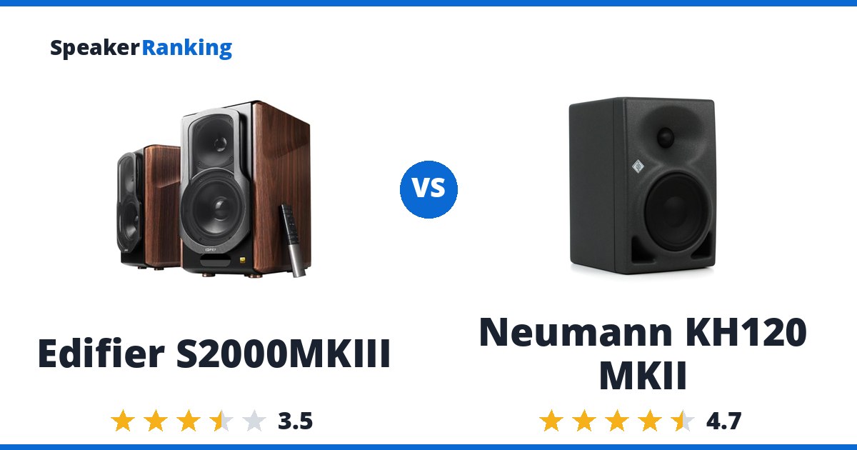 Edifier S2000MKIII vs Neumann KH120 MKII