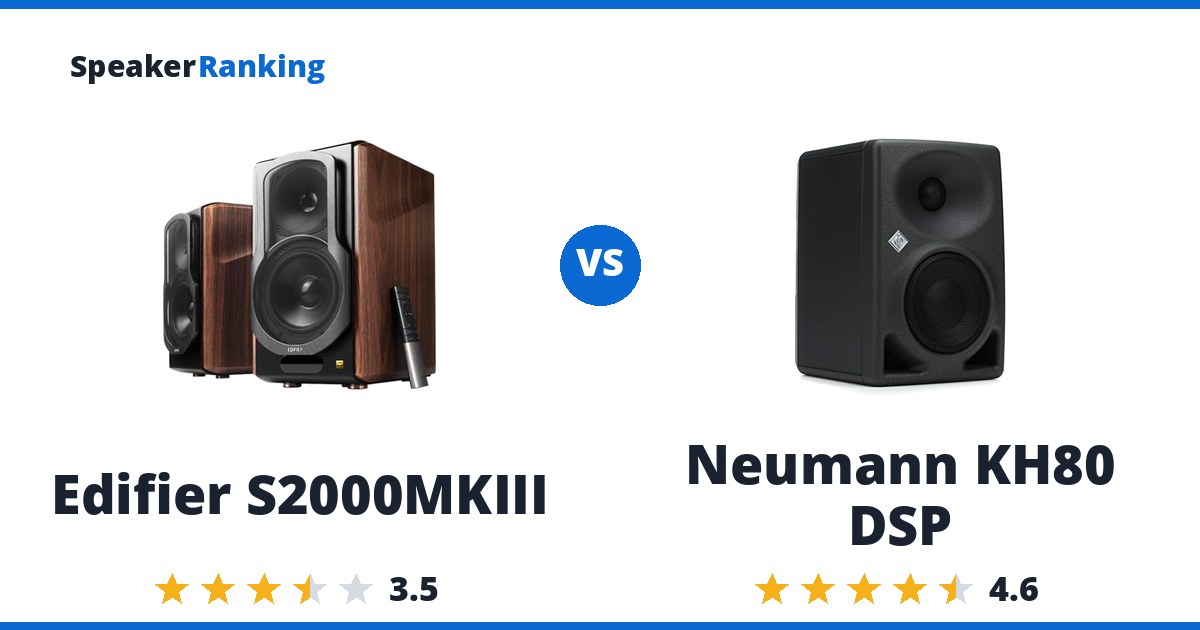 Edifier S2000MKIII vs Neumann KH80 DSP