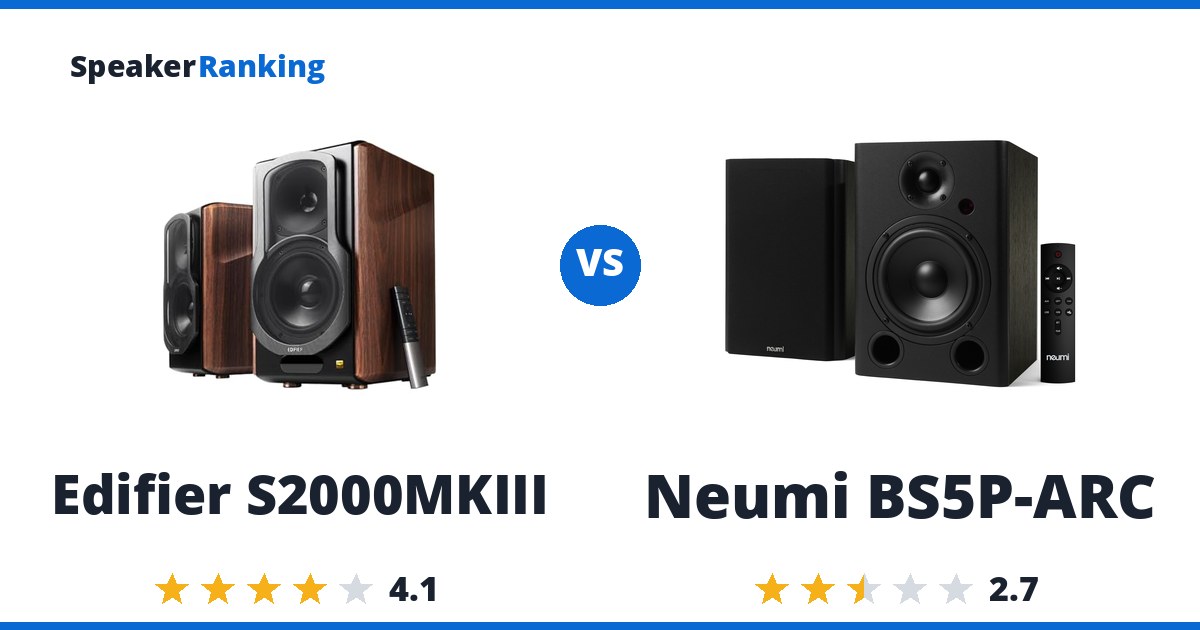 Edifier S2000MKIII vs Neumi BS5P-ARC