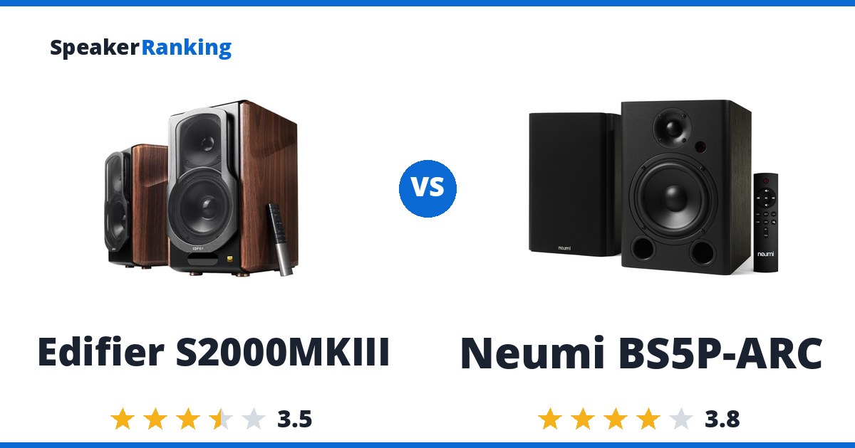 Edifier S2000MKIII vs Neumi BS5P-ARC