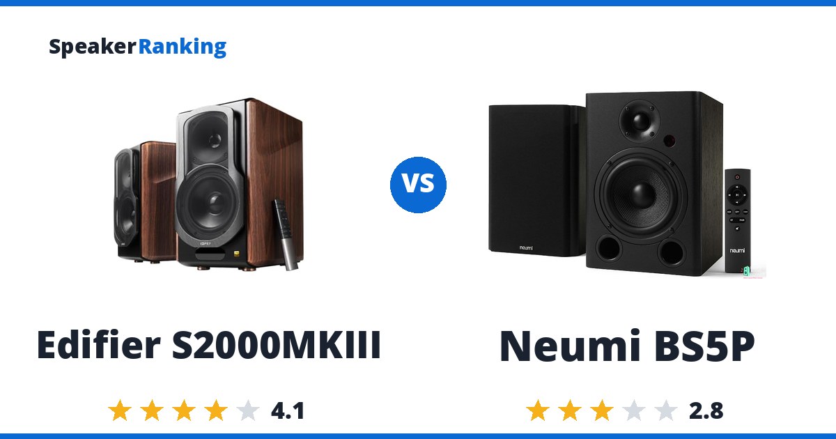 Edifier S2000MKIII vs Neumi BS5P