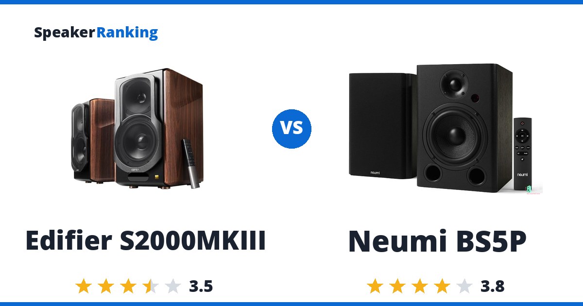Edifier S2000MKIII vs Neumi BS5P