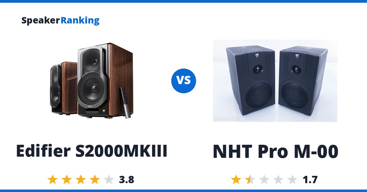 Edifier S2000MKIII vs NHT Pro M-00